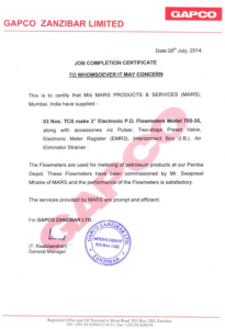 GAPCO ZANZIBAR LIMITED