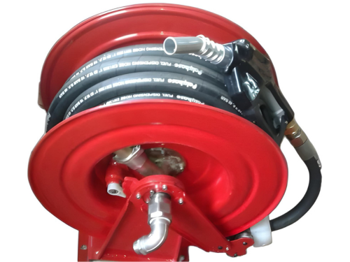 Hose Reel With Fuel Nozzle