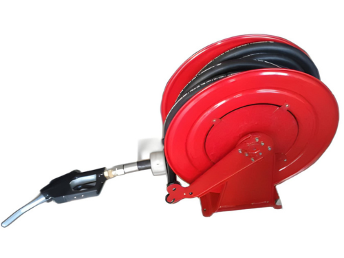 Hose Reel With Fuel Nozzle