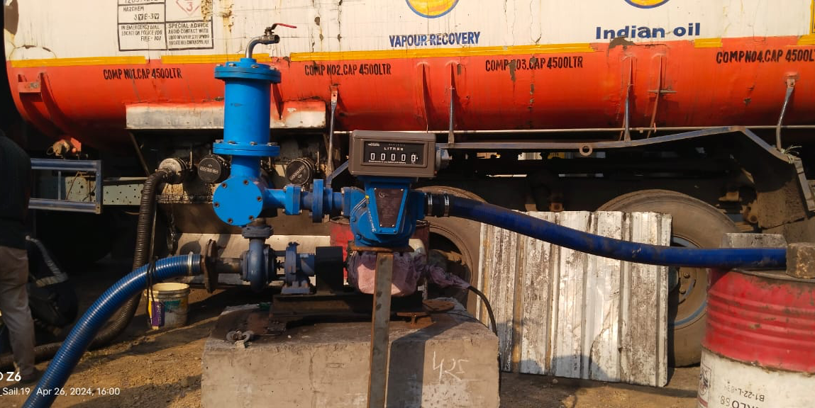 Tanker Unloading at Retail Outlet